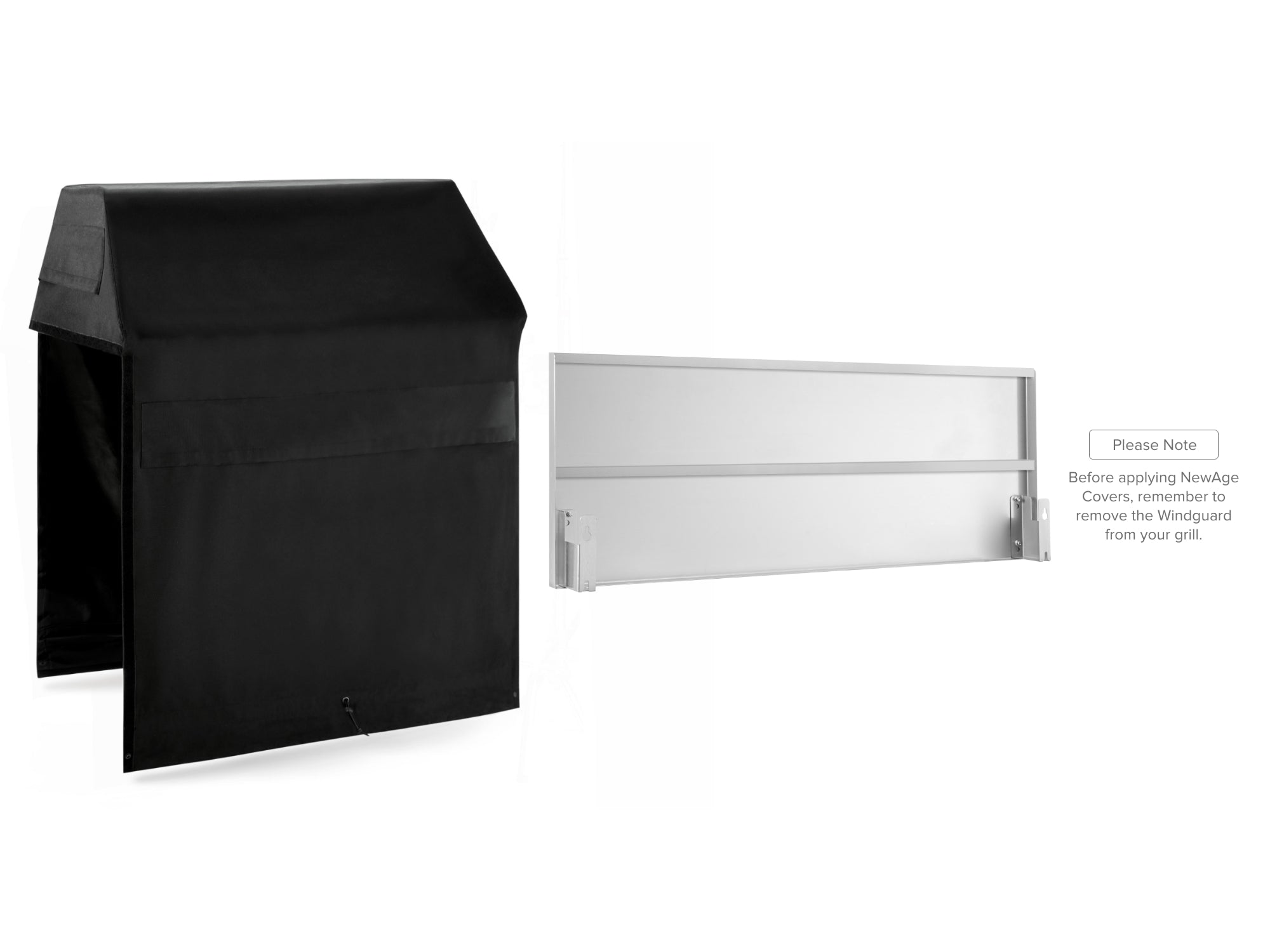 Outdoor Kitchen Cabinet Signature Cover Bundle: Platinum Grill, (2) 18 in. Cabinet, 18 in. Sink, Right/Left End Panel