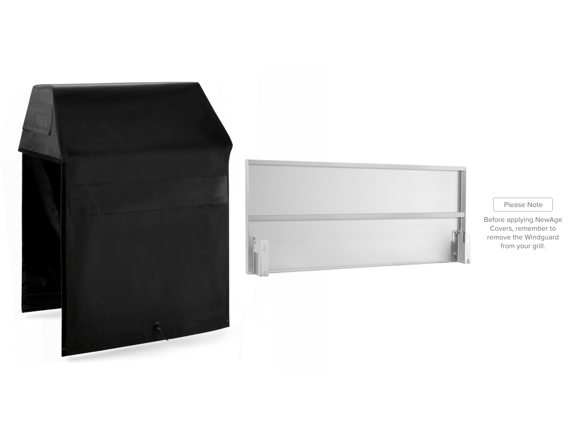 Outdoor Kitchen Cabinet Signature Cover Bundle: Platinum Grill, Kamado, (2) 18 in. Cabinet, Right/Left End Panel