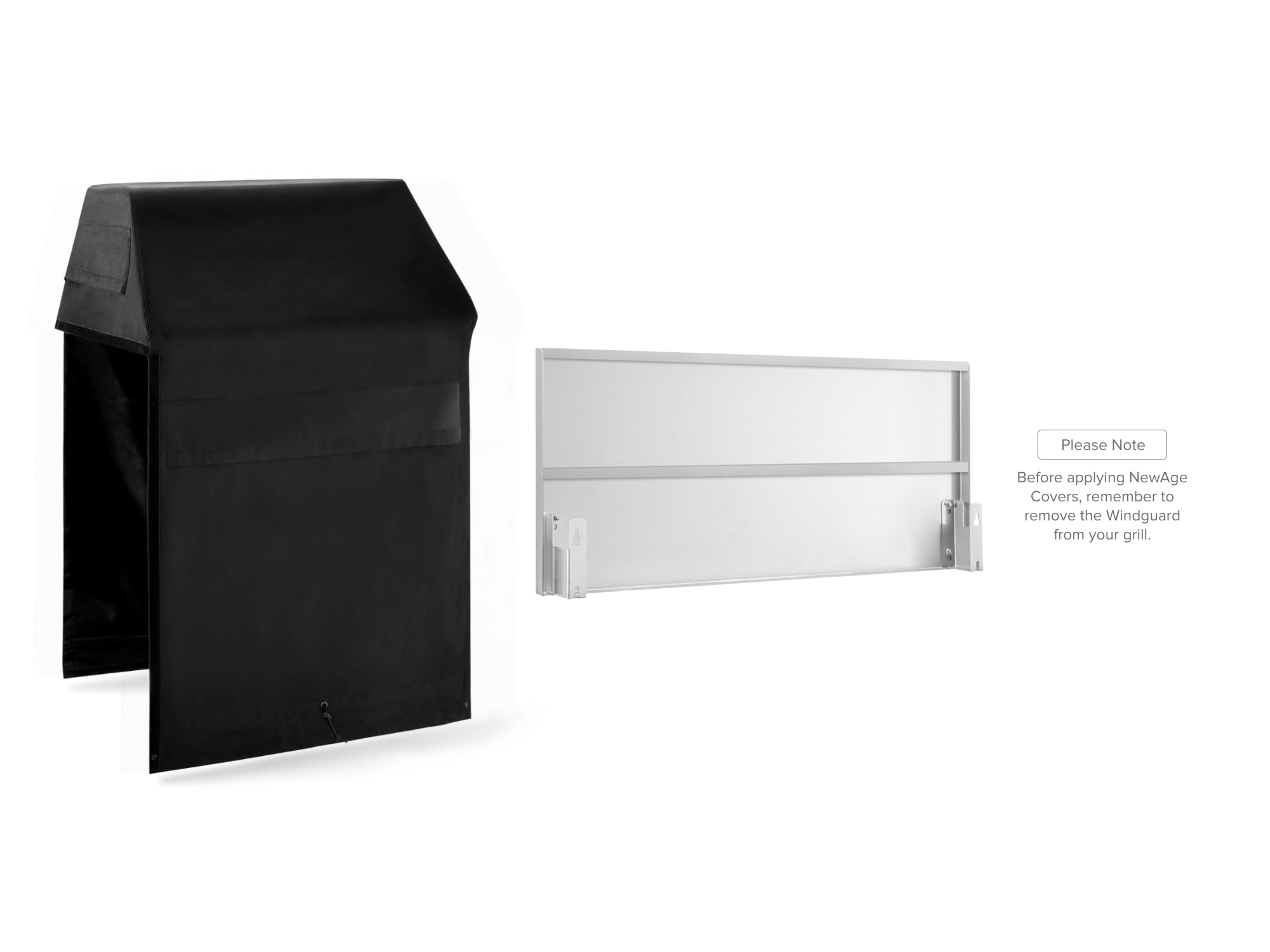 Outdoor Kitchen Cabinet Signature Cover Bundle: Platinum Grill, Kamado, (2) 18 in. Cabinet, Right/Left End Panel