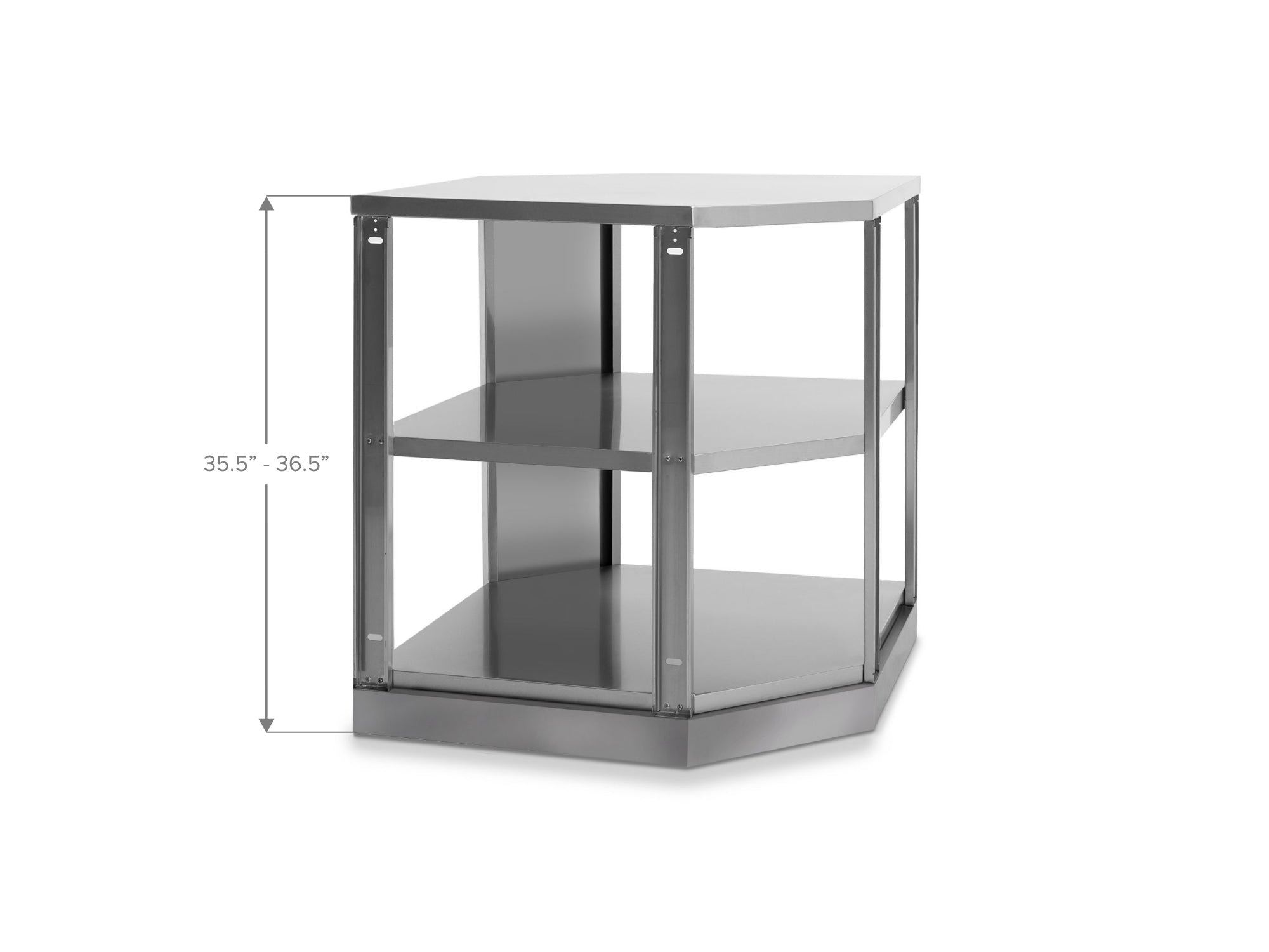 Outdoor Kitchen Stainless Steel 90 Degree Corner Cabinet