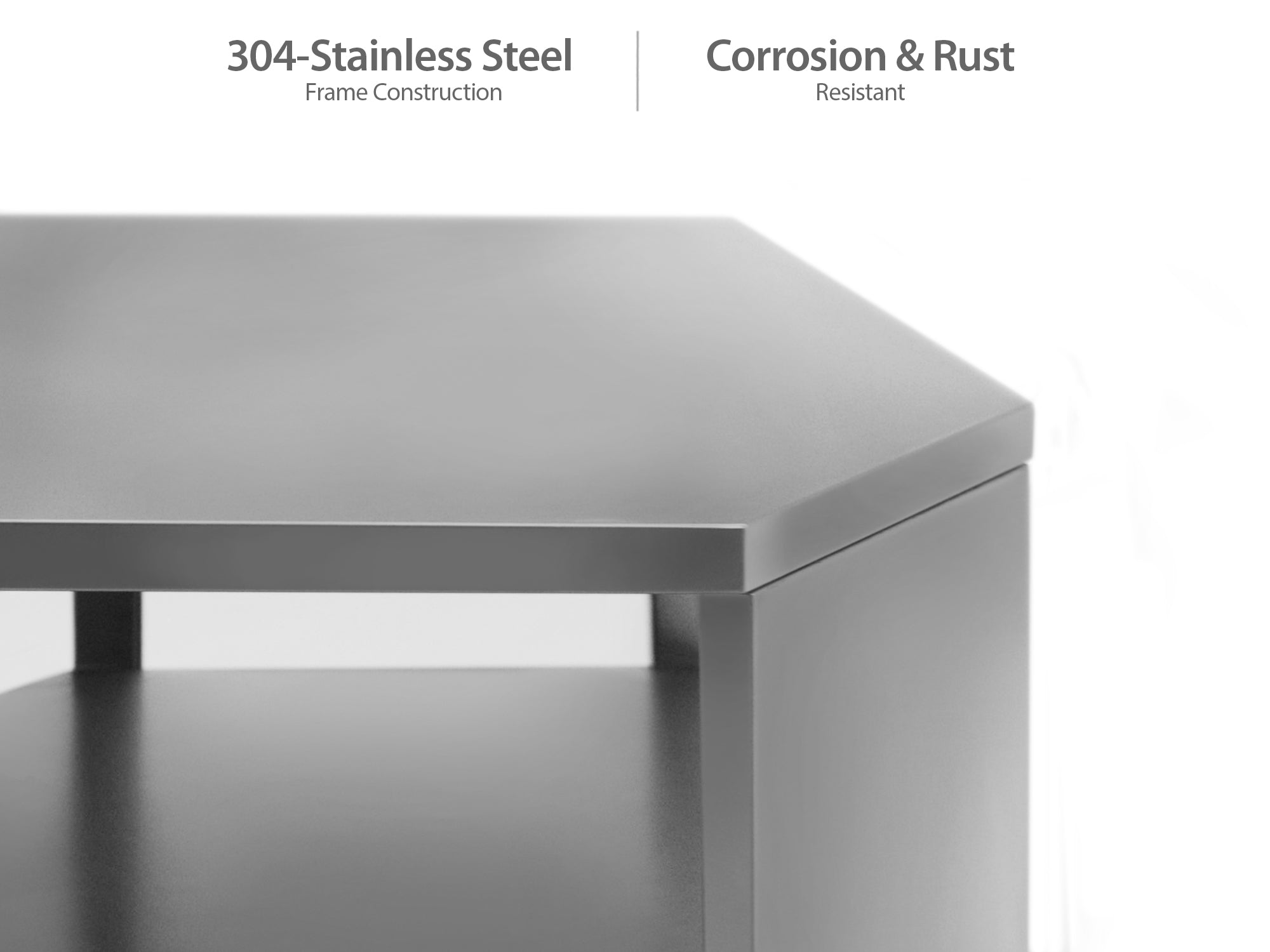 Outdoor Kitchen Stainless Steel 90 Degree Corner Cabinet