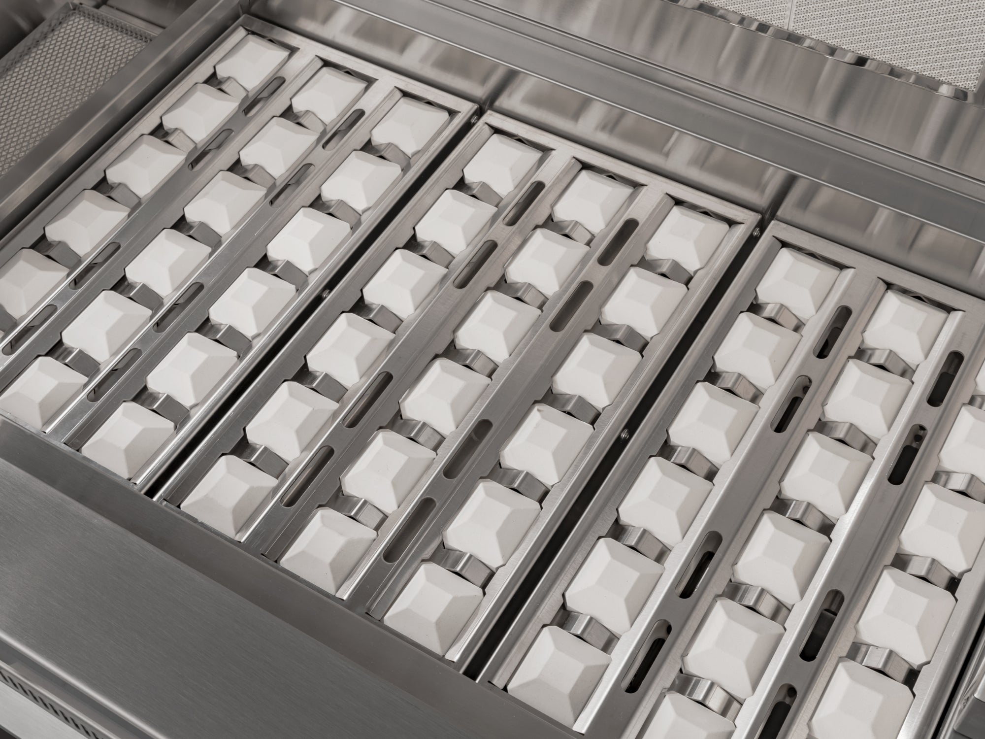 Outdoor Grill Island Stainless-Steel 6 Piece Cabinet Set with 3-Drawer, Grill Cabinet, Platinum Grill, Dual Side Burner and Countertop