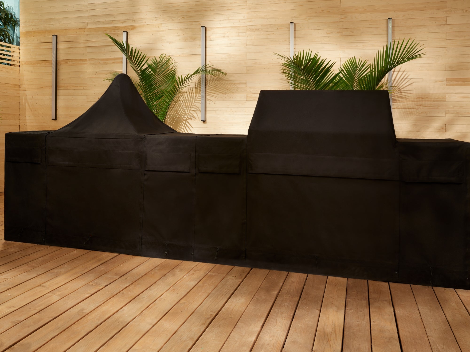 Signature Outdoor Kitchen Cabinets Cover Bundle: (3) 36 in. Cabinet, Right/Left End Panel
