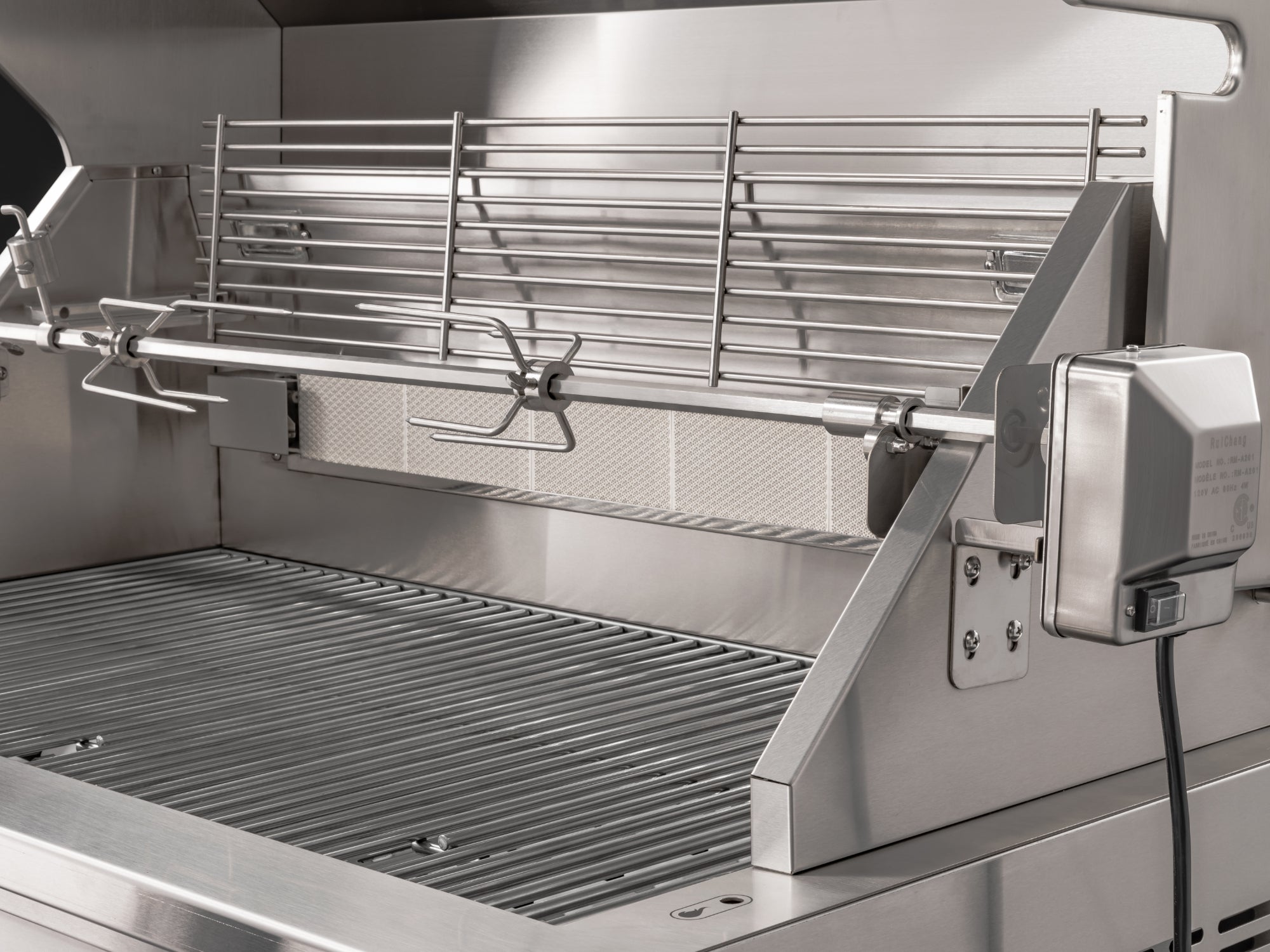 Outdoor Kitchen Louvered Stainless Steel 4 Piece Cabinet Set with Casters and 2 Door, Grill Cabinet, Platinum Grill, Countertop