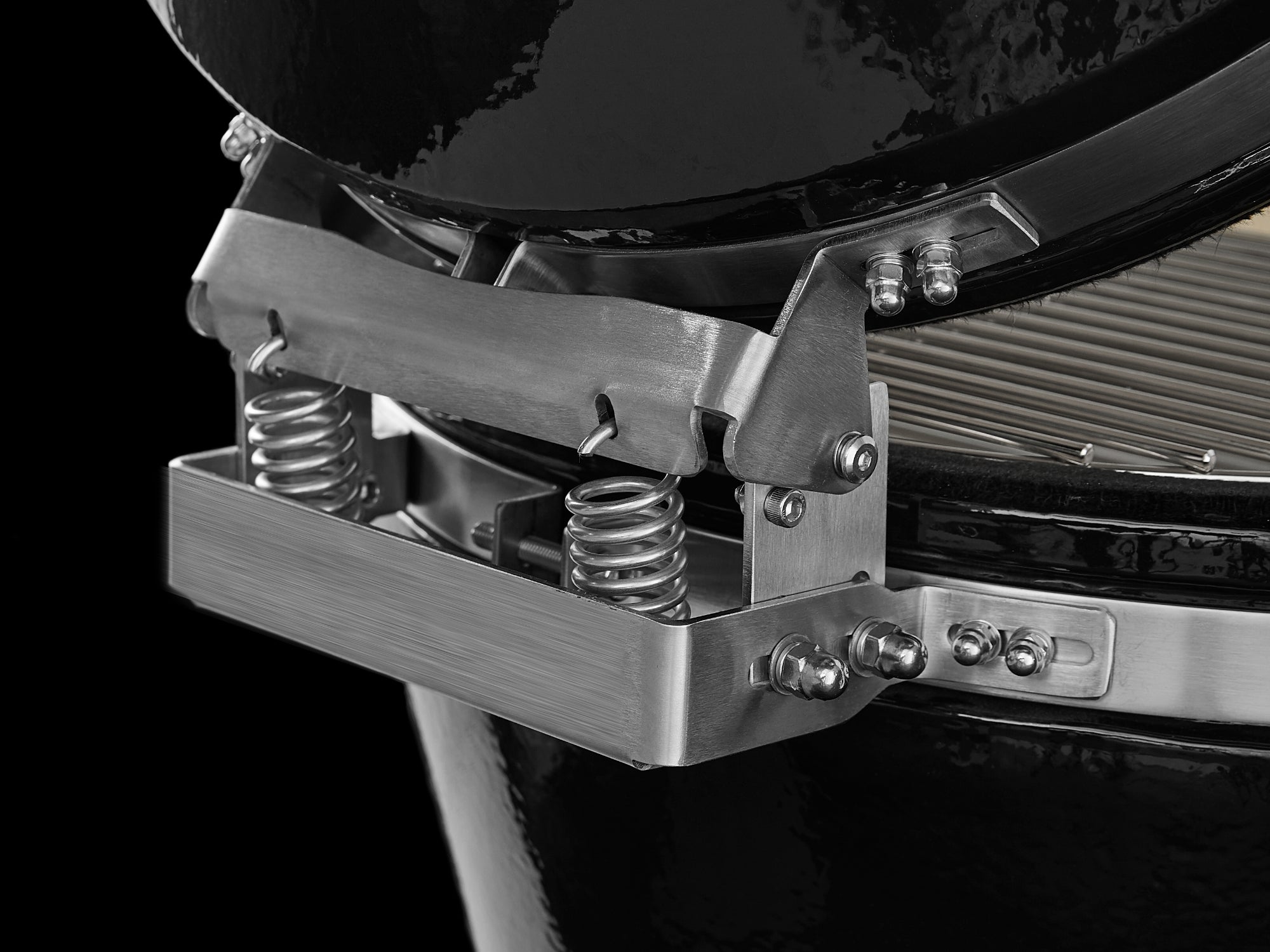 Outdoor Kitchen Louvered Stainless Steel 5 Piece Cabinet Set With Casters and 3 Drawer, Bar, Kamado, Kamado Cabinet, Countertop