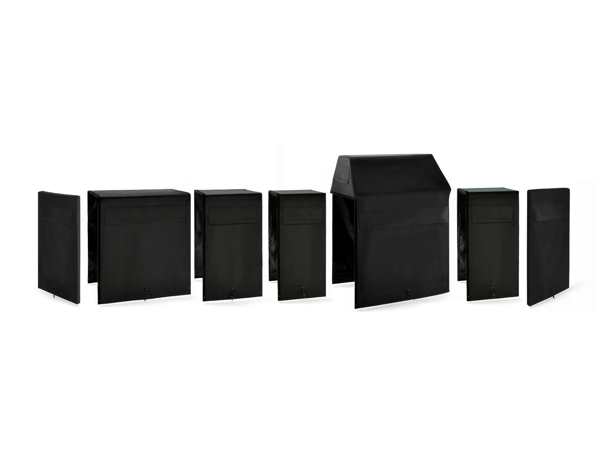 Outdoor Kitchen Cabinet Signature Cover Bundle: Performance Grill, 36 in. Cabinet, 24 in. Cabinet, Dual Side Burner, 18 in. Cabinet, Right/Left End Panel