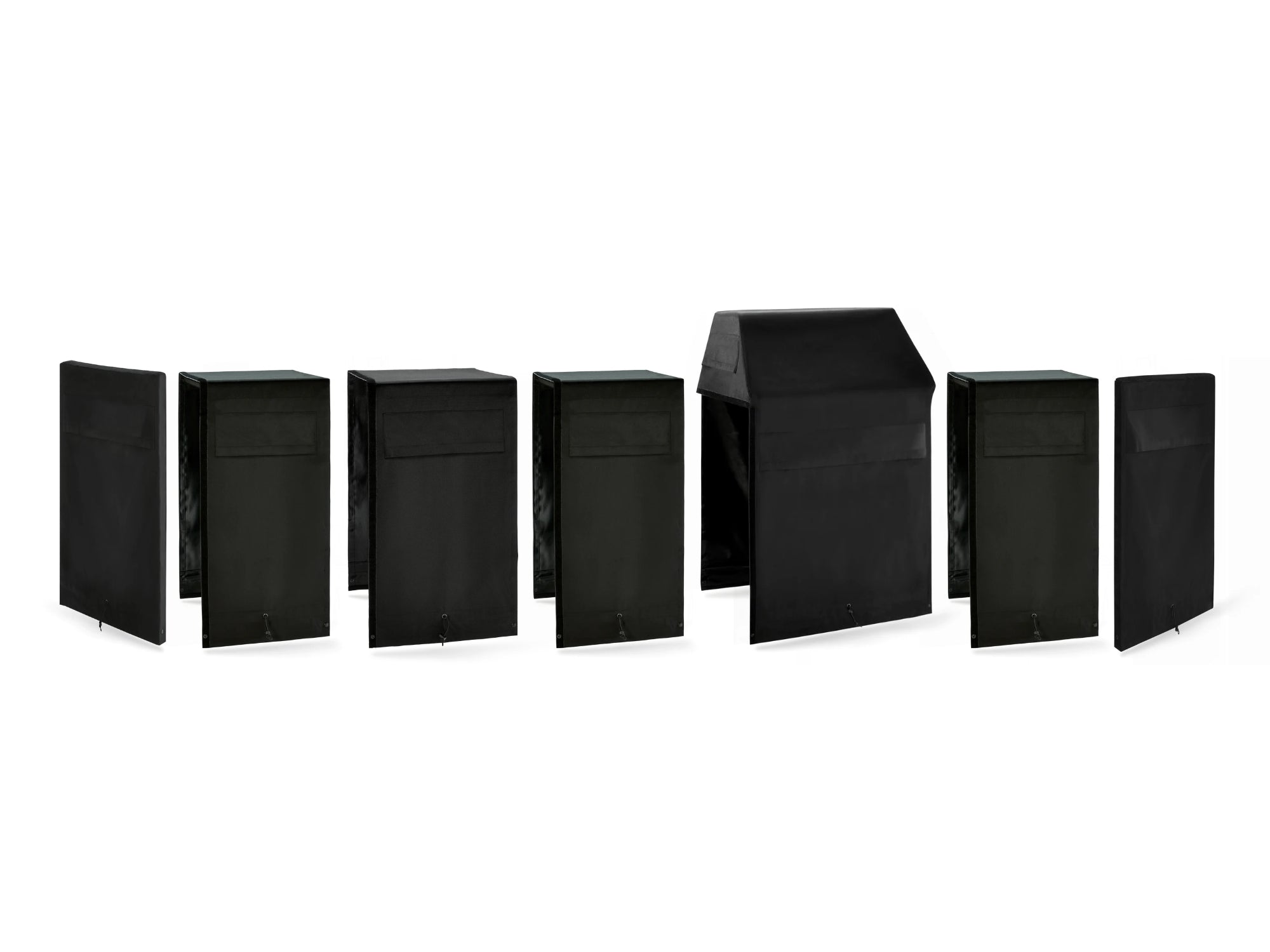 Outdoor Kitchen Cabinet Signature Cover Bundle: Performance Grill, (3) 18 in. Cabinet, 24 in. Cabinet, Right/Left End Panel