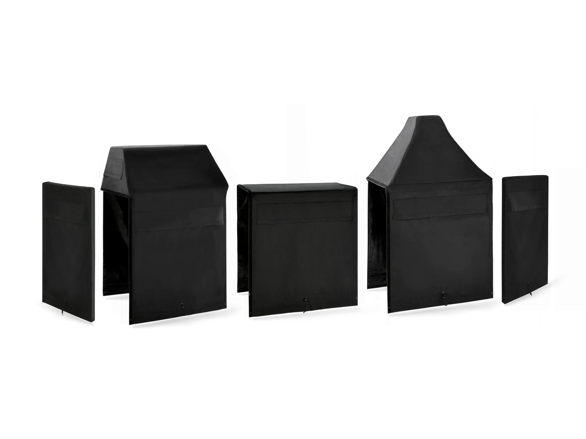 Outdoor Kitchen Cabinet Signature Cover Bundle: Performance Grill, 36 in. Cabinet, Kamado, Right/Left End Panel