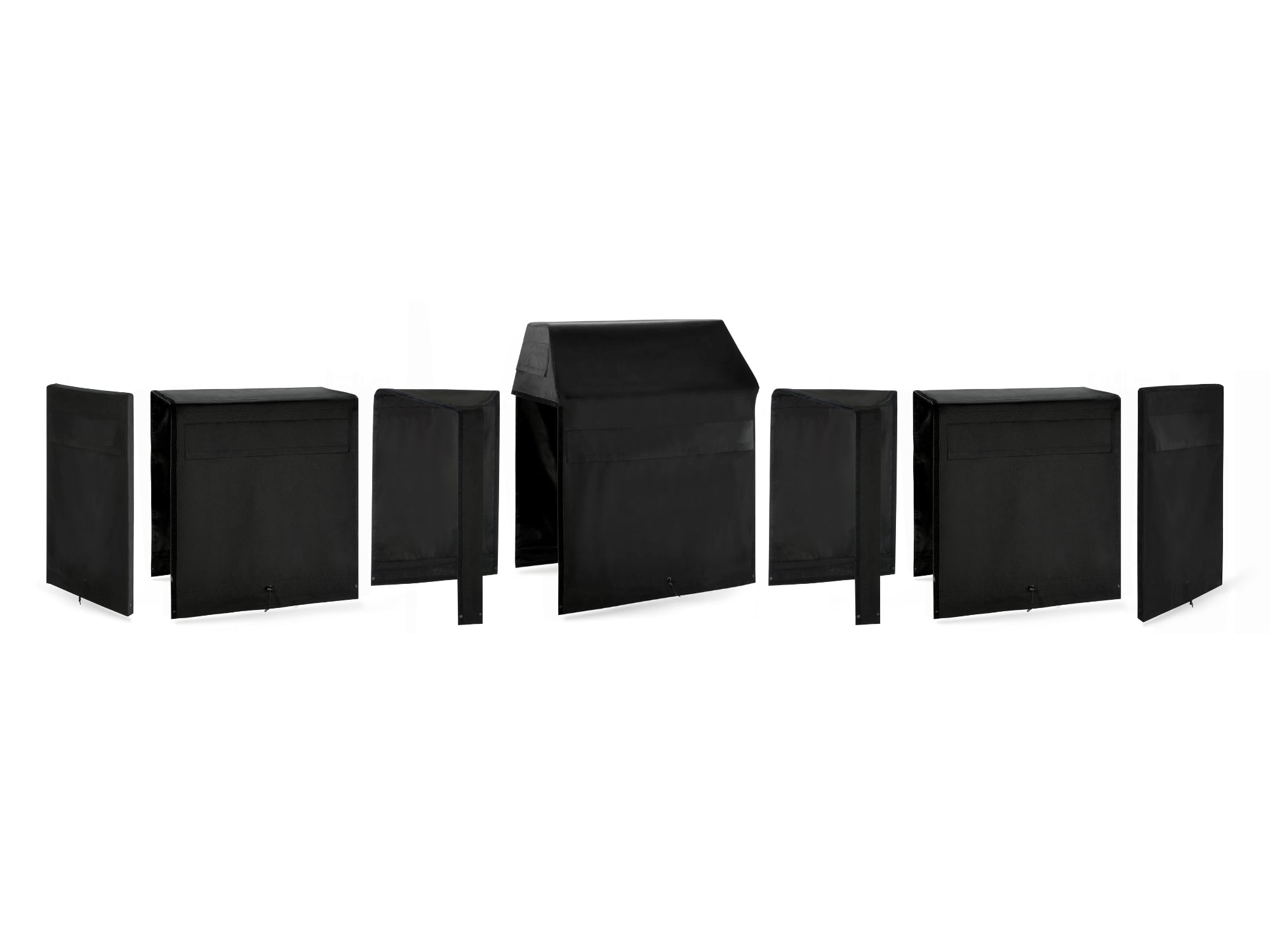 Outdoor Kitchen Cabinet Signature Cover Bundle: Performance Grill, (2) 36 in. Cabinet, (2) 45 Degree Corner Cabinet, Right/Left End Panel