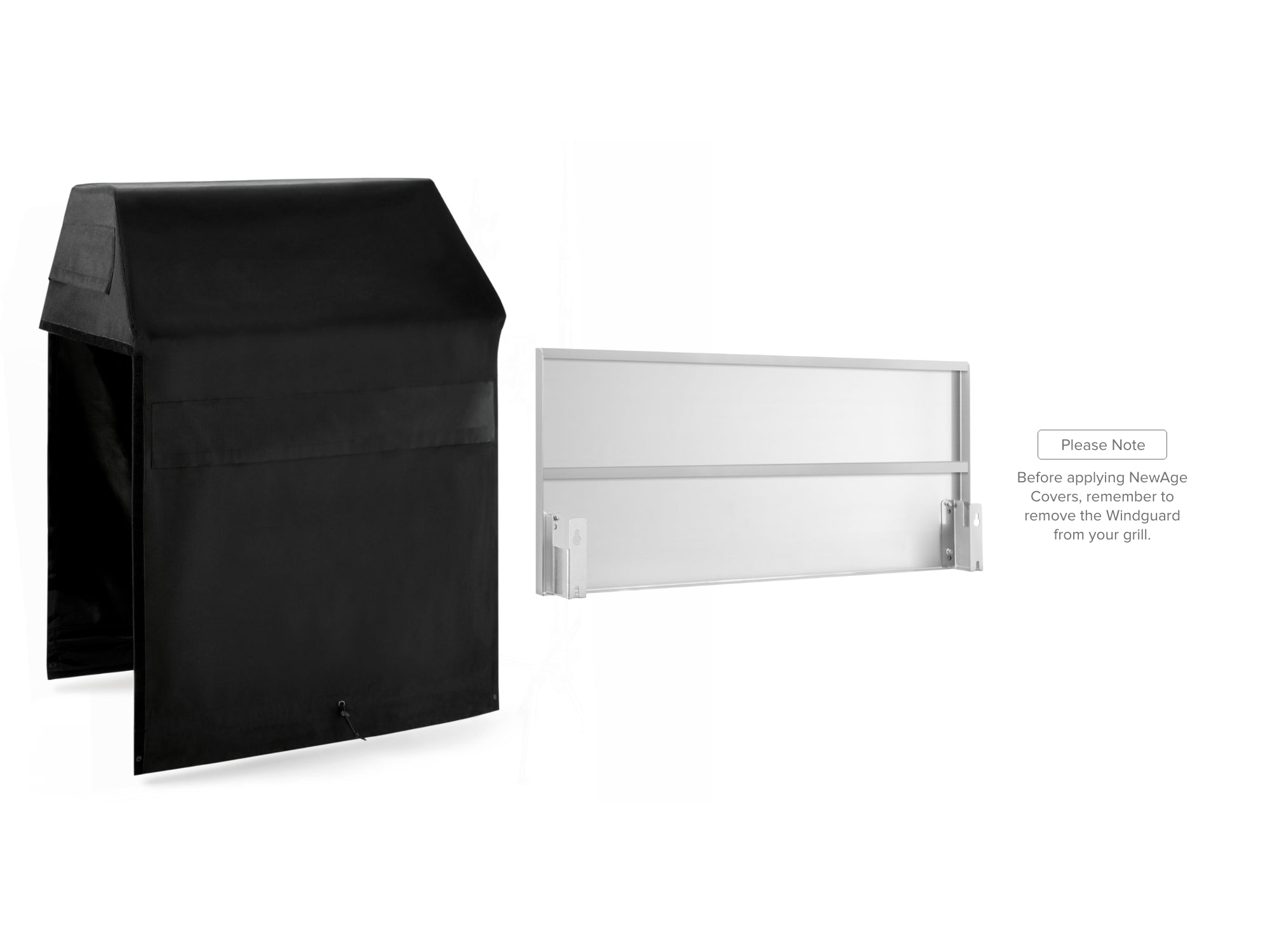 Outdoor Kitchen Cabinet Signature Cover Bundle: Platinum Grill, (4) 18 in. Cabinet, Right/Left End Panel