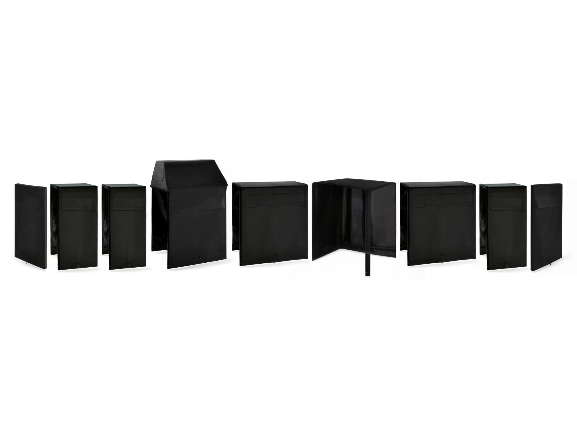 Outdoor Kitchen Cabinet Signature Cover Bundle: Performance Grill, (2) 18 in. Cabinet, Dual Side Burner, (2) 36 in. Cabinet, 90 Degree Corner Cabinet, Right/Left End Panel