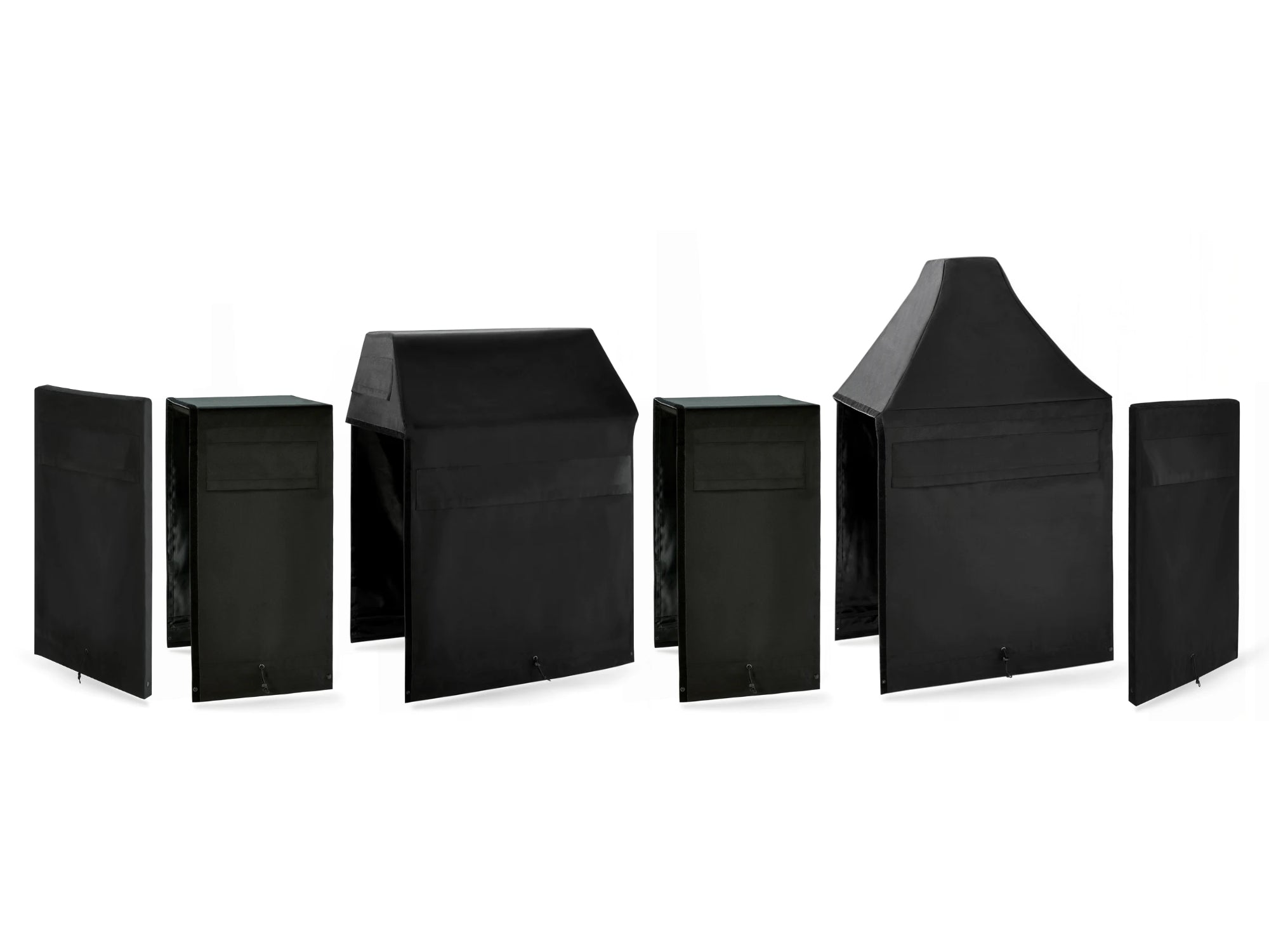 Outdoor Kitchen Cabinet Signature Cover Bundle: Performance Grill, Kamado, (2) 18 in. Cabinet, Right/Left End Panel