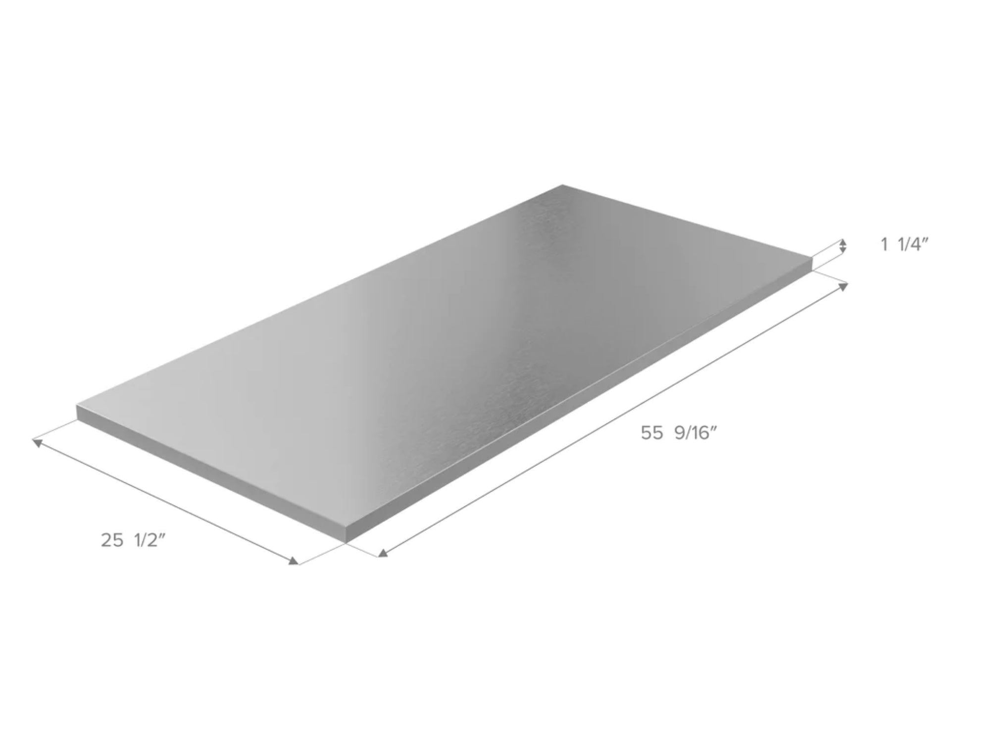 Signature Outdoor Kitchen Cabinet Stainless Steel Countertop Bundle: (1) 18 in. 1 Side Extended , 36 in. Countertop, 90 Degree Corner Countertop, 54 in. 1 Side Extended