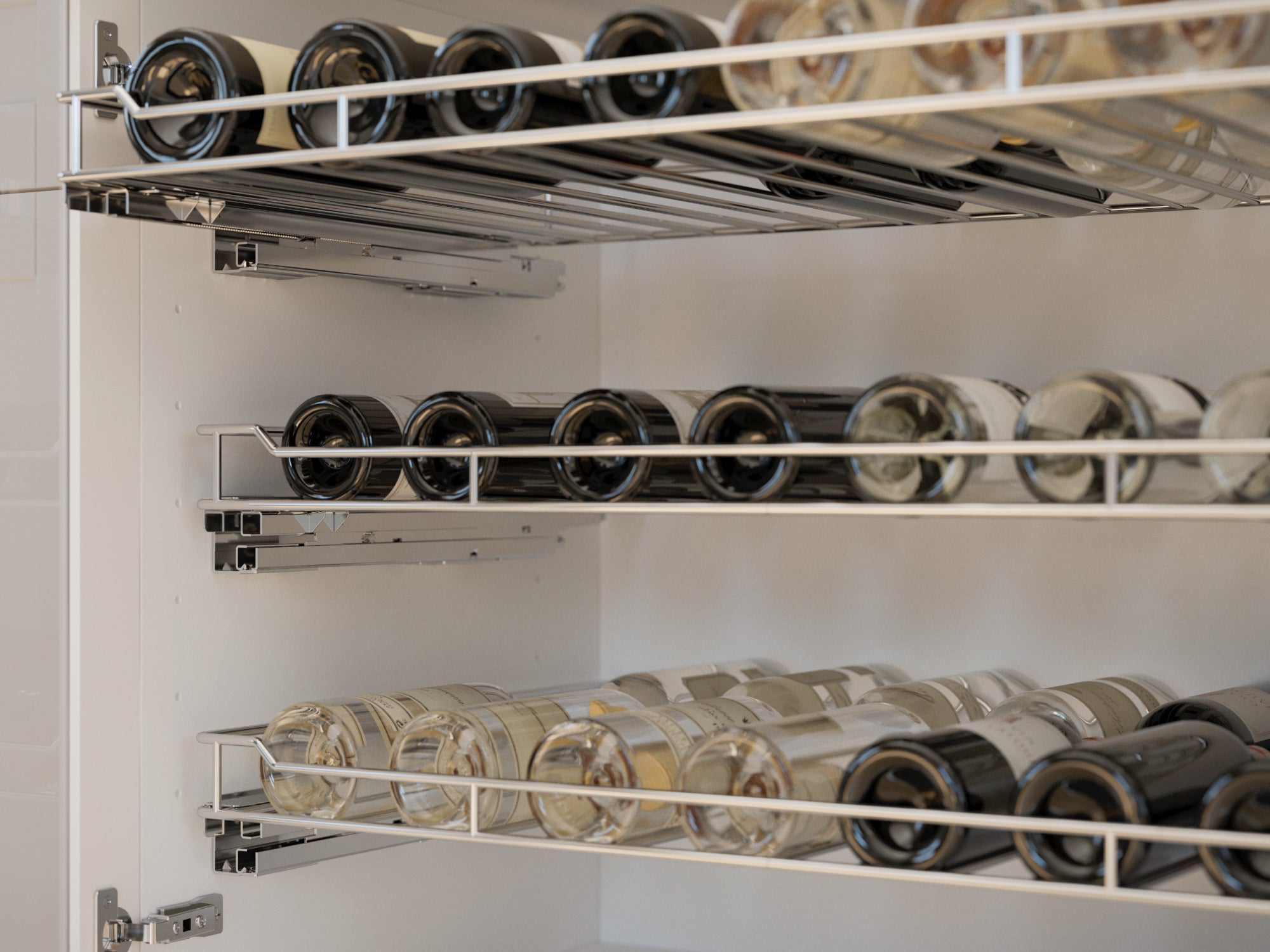 18in. Cabinet Pull Out Bottle Rack