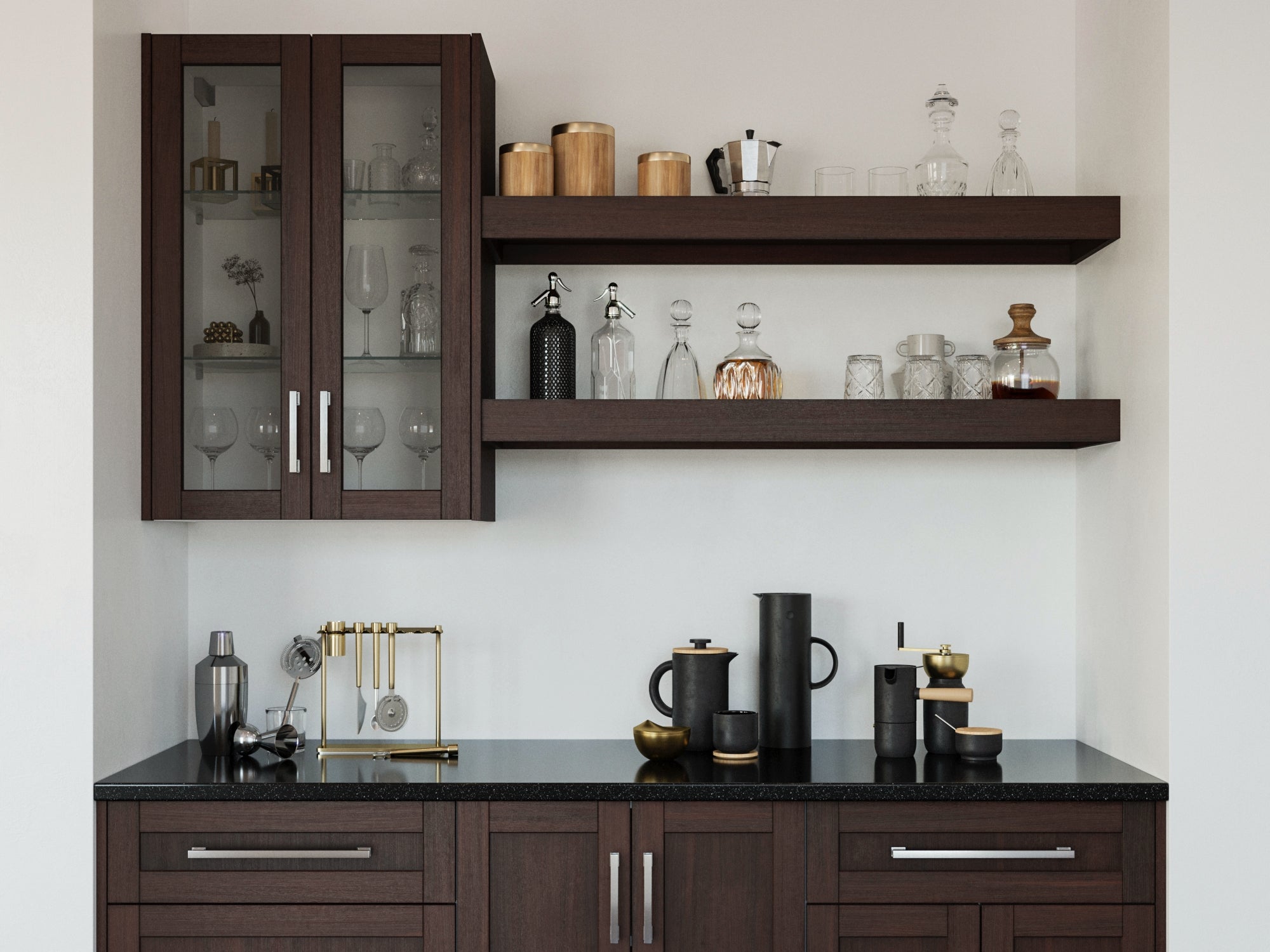 Engineered Stone Countertop (1 x 19.6 in. Countertop, 1 x 25.6 in. Countertop)