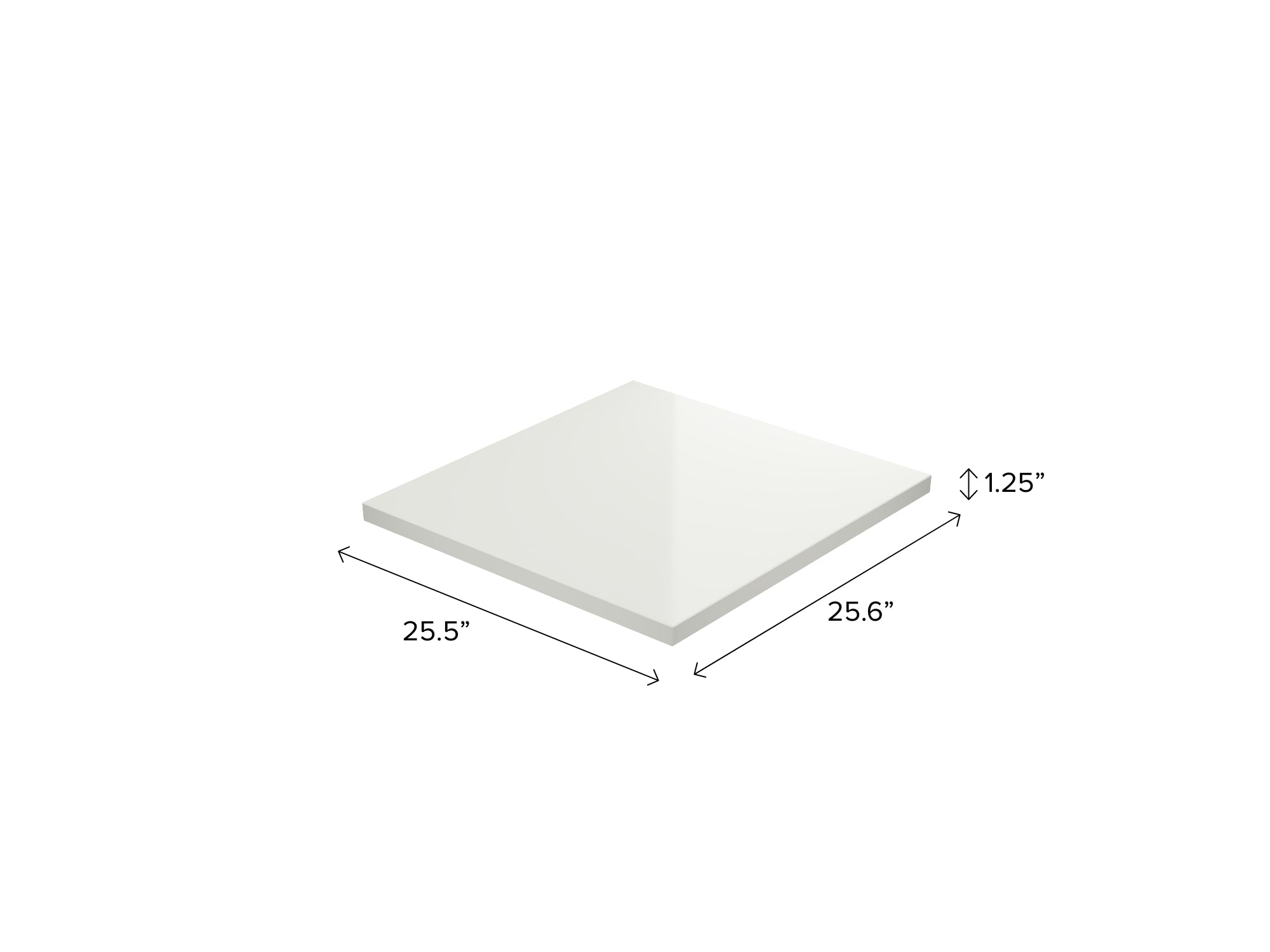 Engineered Stone Countertop (1 x 19.6 in. Countertop, 1 x 25.6 in. Countertop)