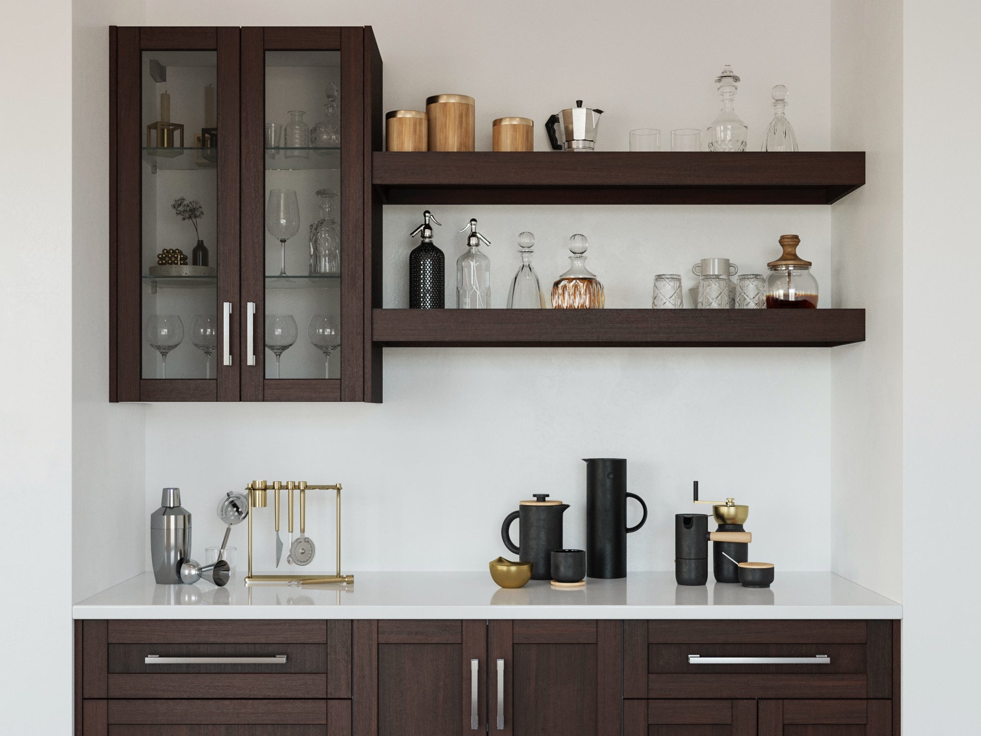 Engineered Stone Countertop (1 x 19.6 in. Countertop, 1 x 25.6 in. Countertop)