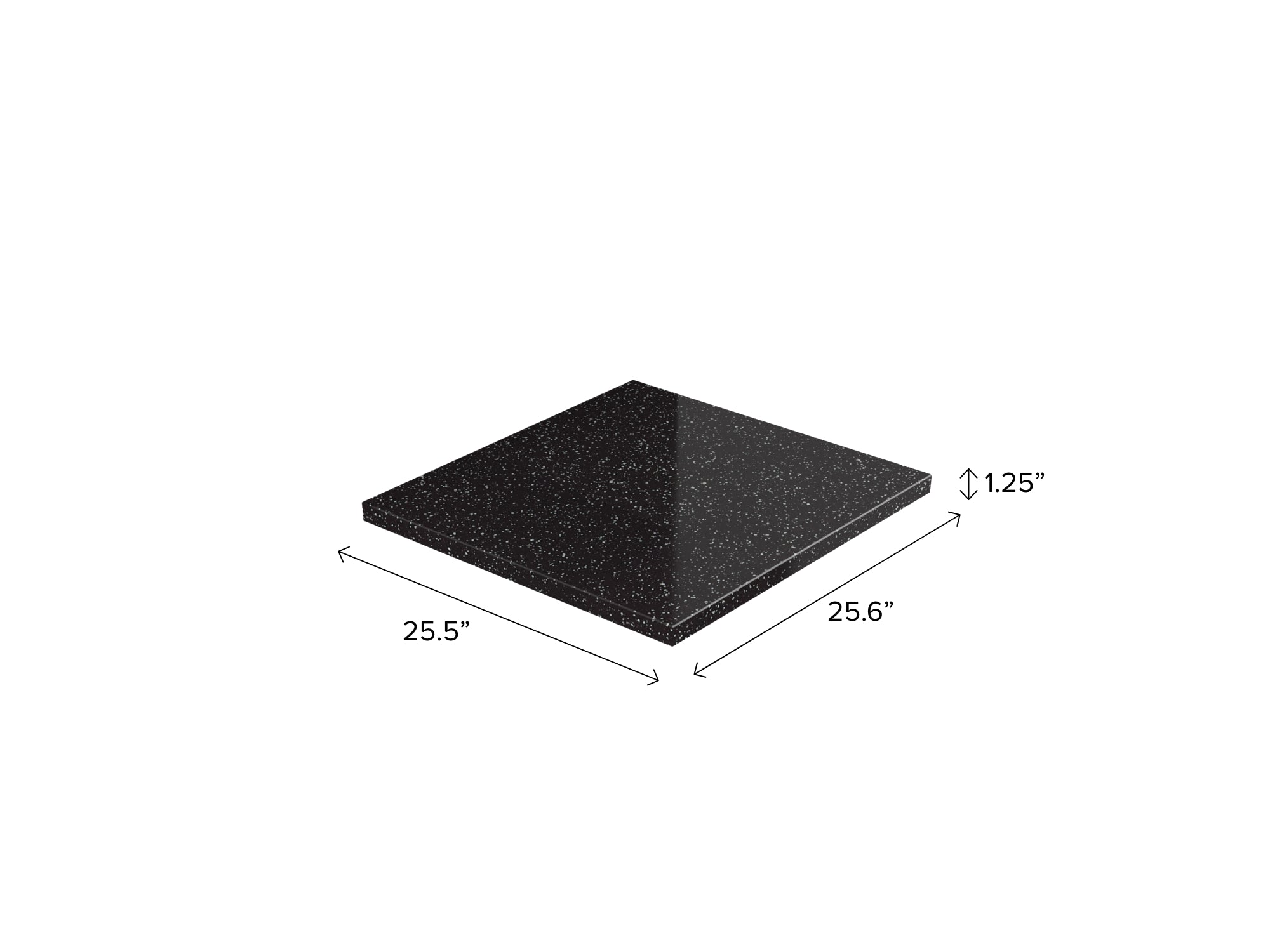 Engineered Stone Countertop (1 x 49.6 in. Countertop, 1 x 25.6 in. Countertop)