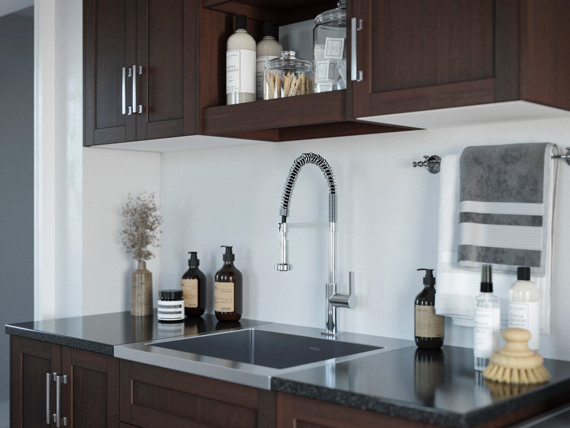 Engineered Stone Countertop (1 x 49.6 in. Countertop, 1 x 25.6 in. Countertop)