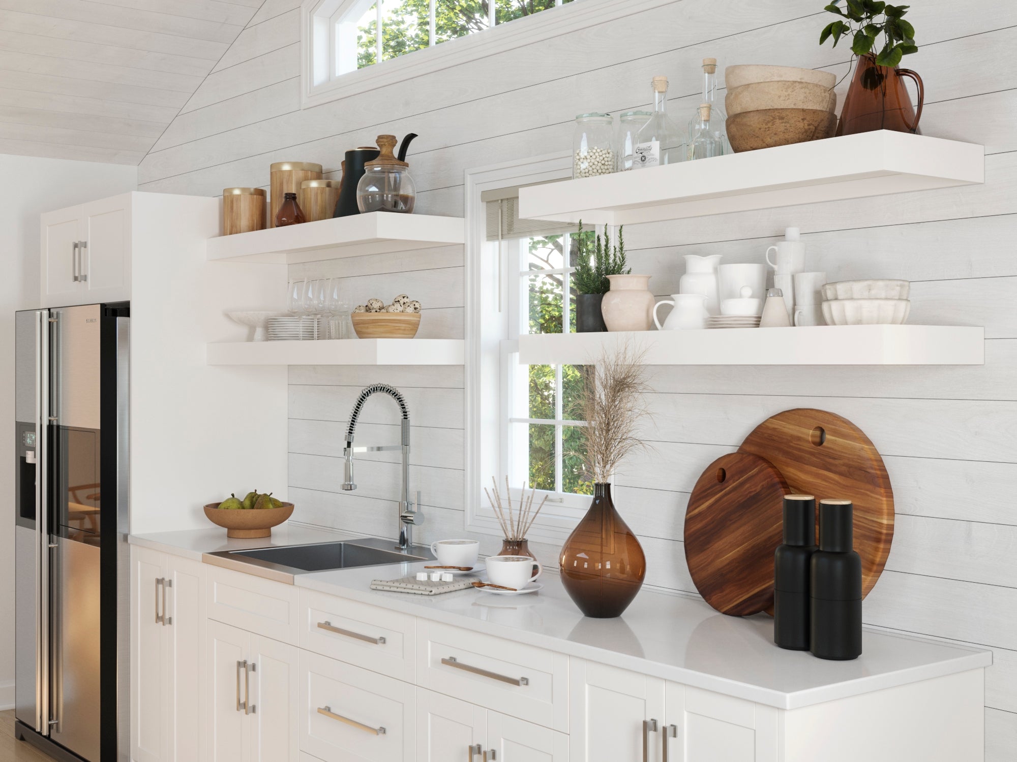 Engineered Stone Countertop (1 x 49.6 in. Countertop, 1 x 25.6 in. Countertop)