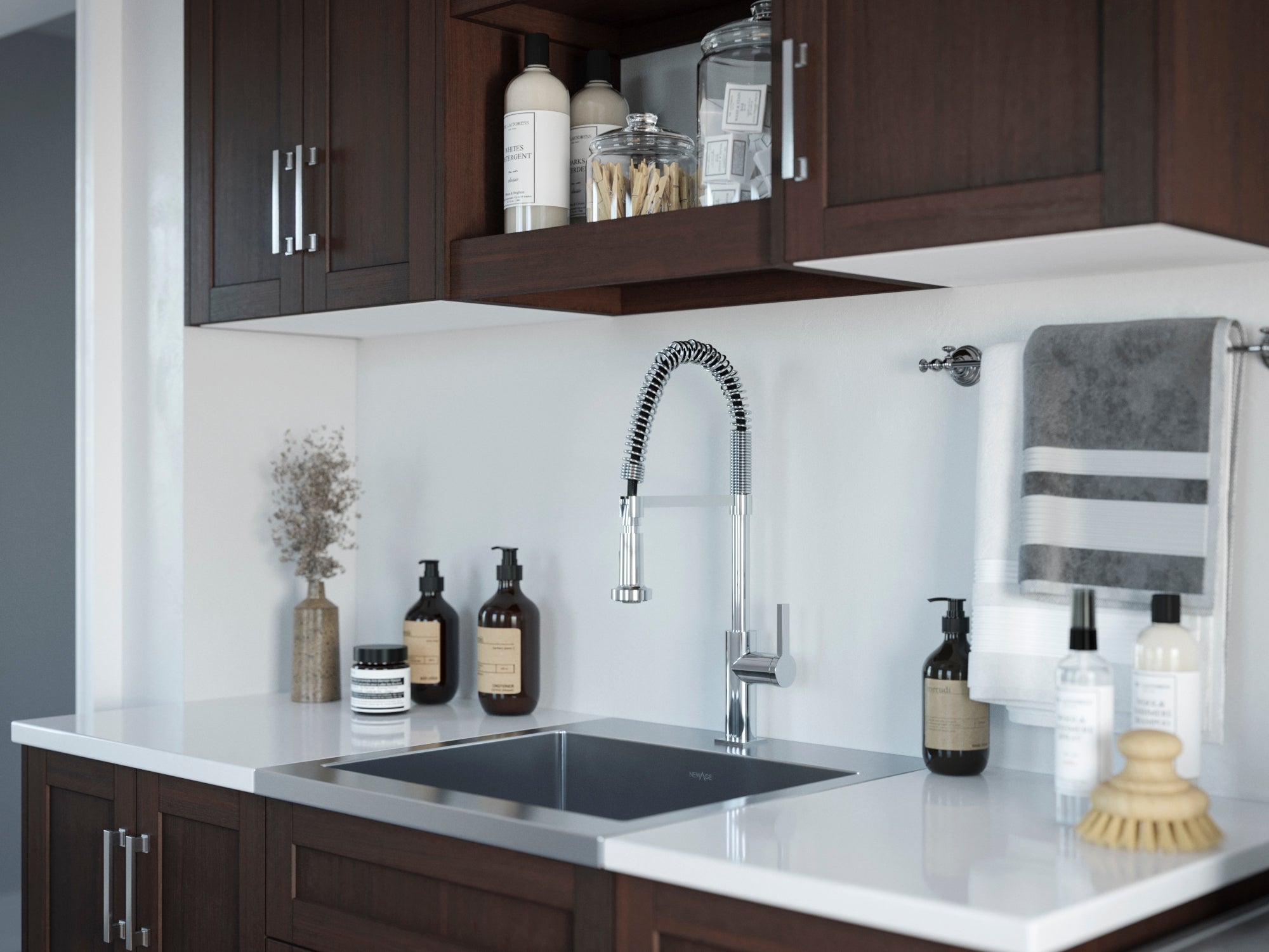 Engineered Stone Countertop (1 x 49.6 in. Countertop, 1 x 25.6 in. Countertop)
