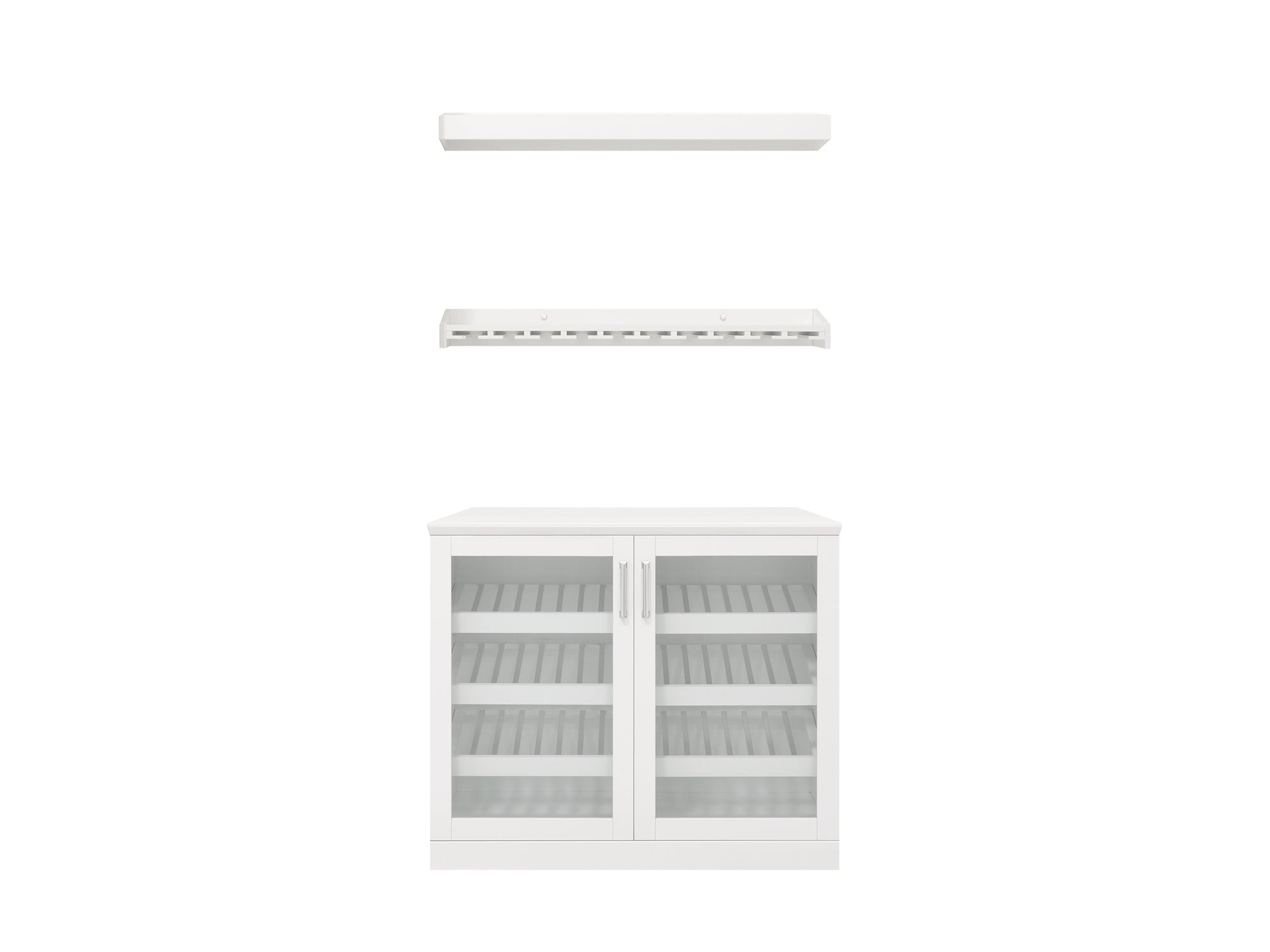 Home Bar 4 Piece Cabinet Set - 21"
