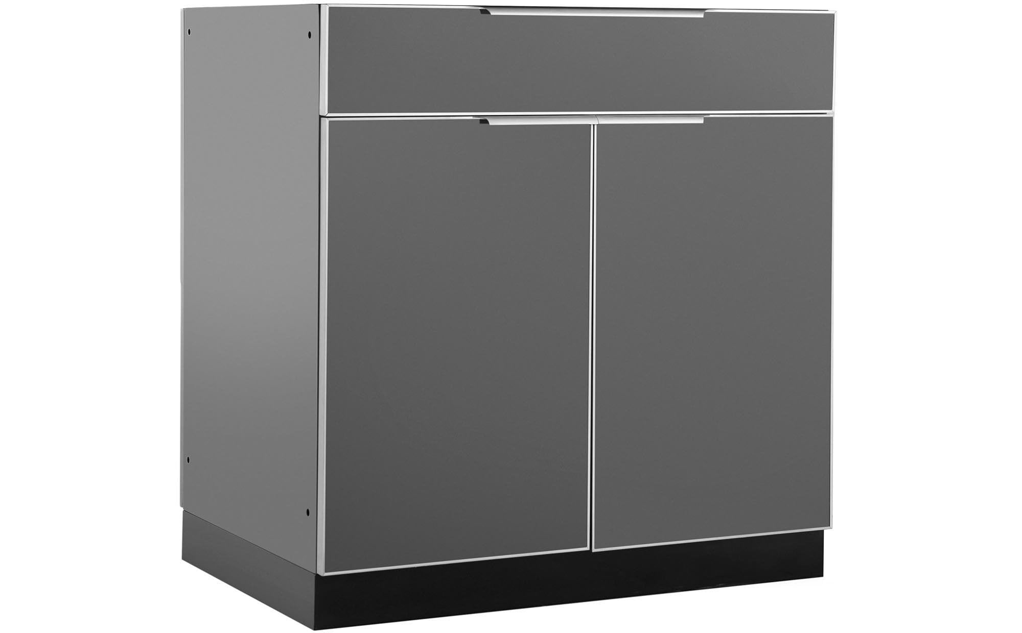Outdoor Kitchen Aluminum 32 in. Bar Cabinet
