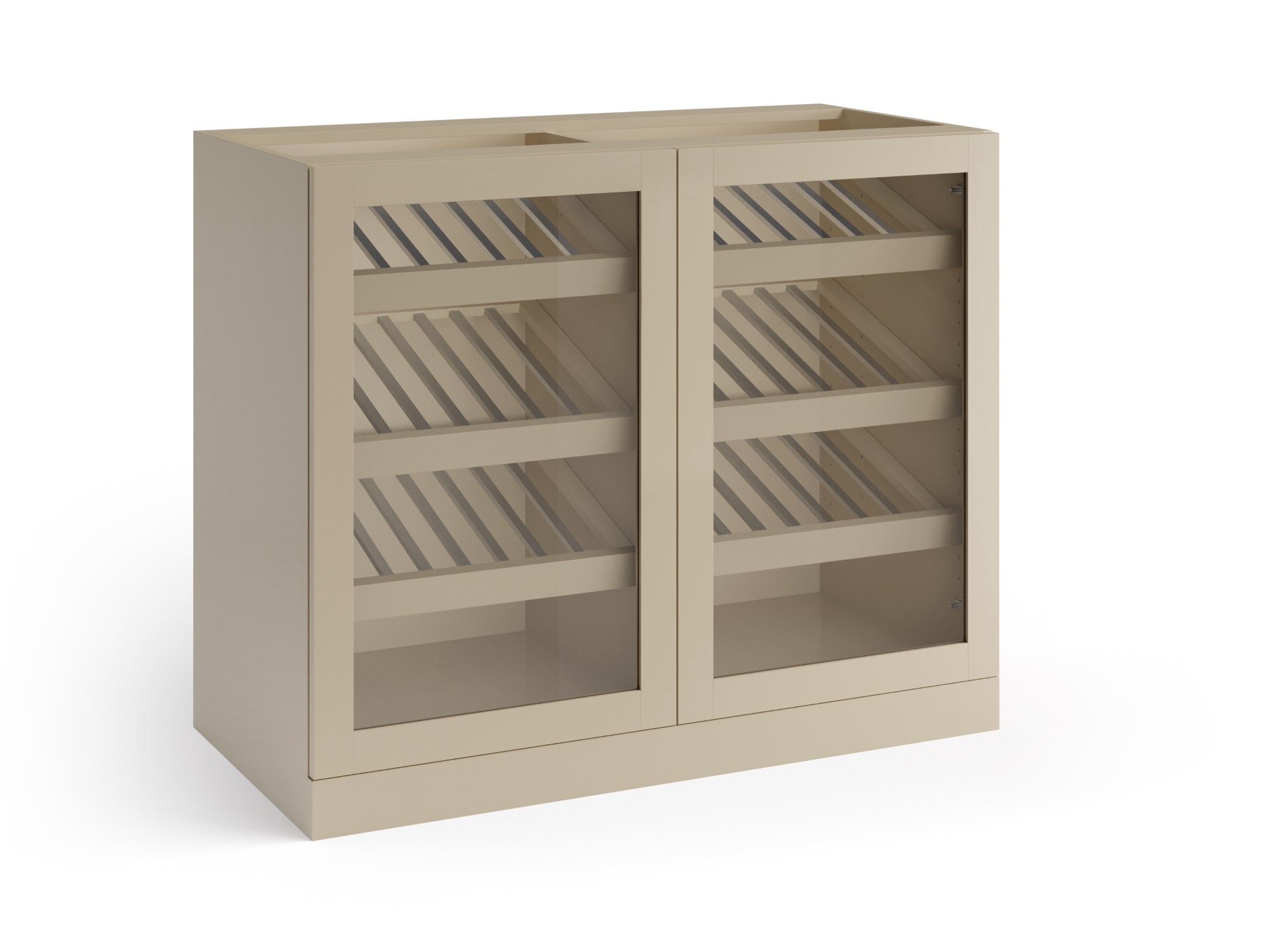 Home Bar Double Display Cabinet - 42 in.