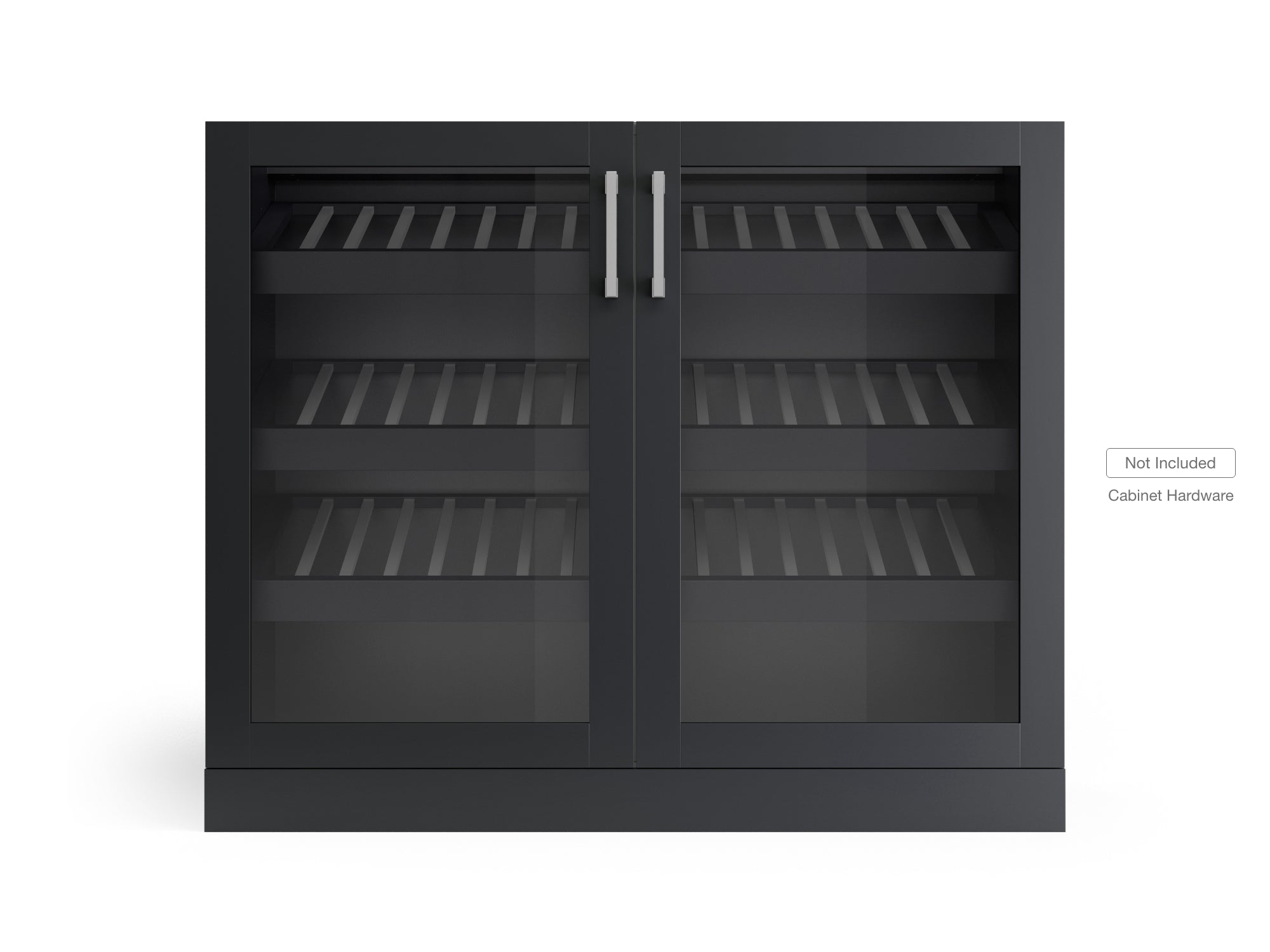 Home Bar Double Display Cabinet - 42 in.