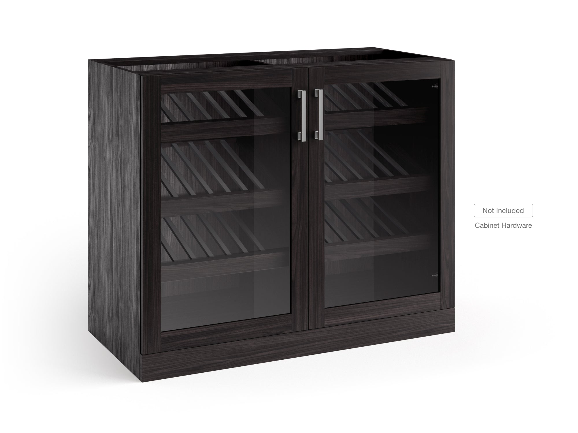 Home Bar Double Display Cabinet - 42 in.