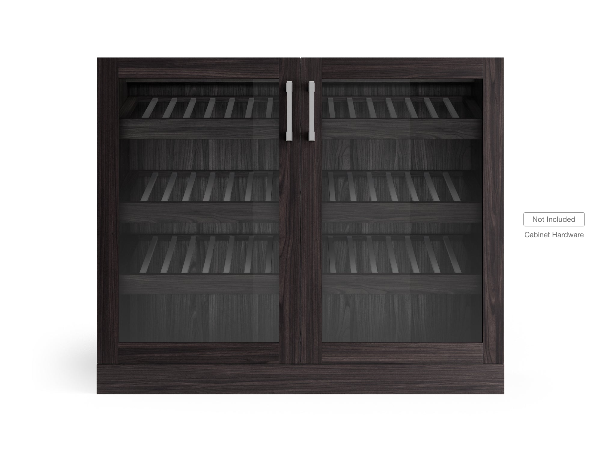 Home Bar Double Display Cabinet - 42 in.