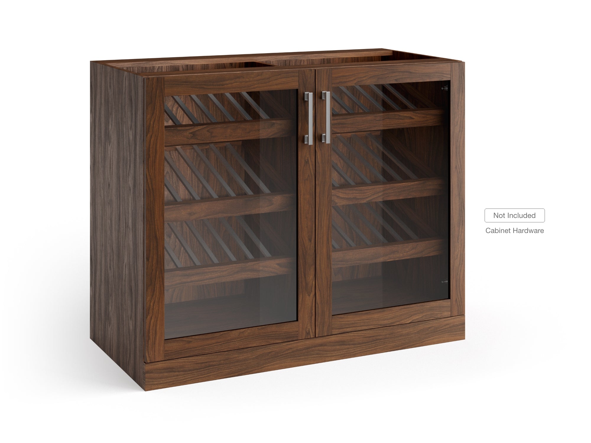 Home Bar Double Display Cabinet - 42 in.