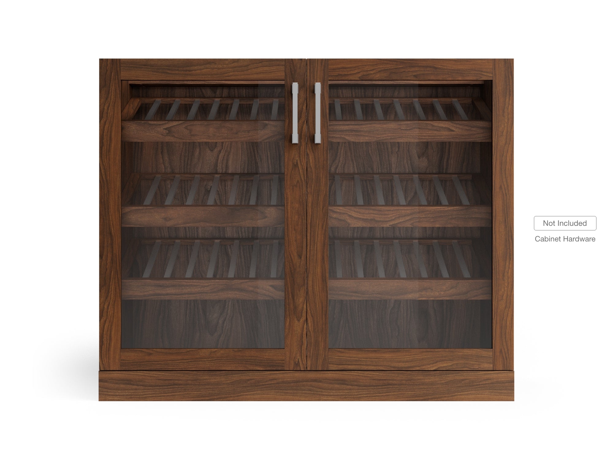 Home Bar Double Display Cabinet - 42 in.