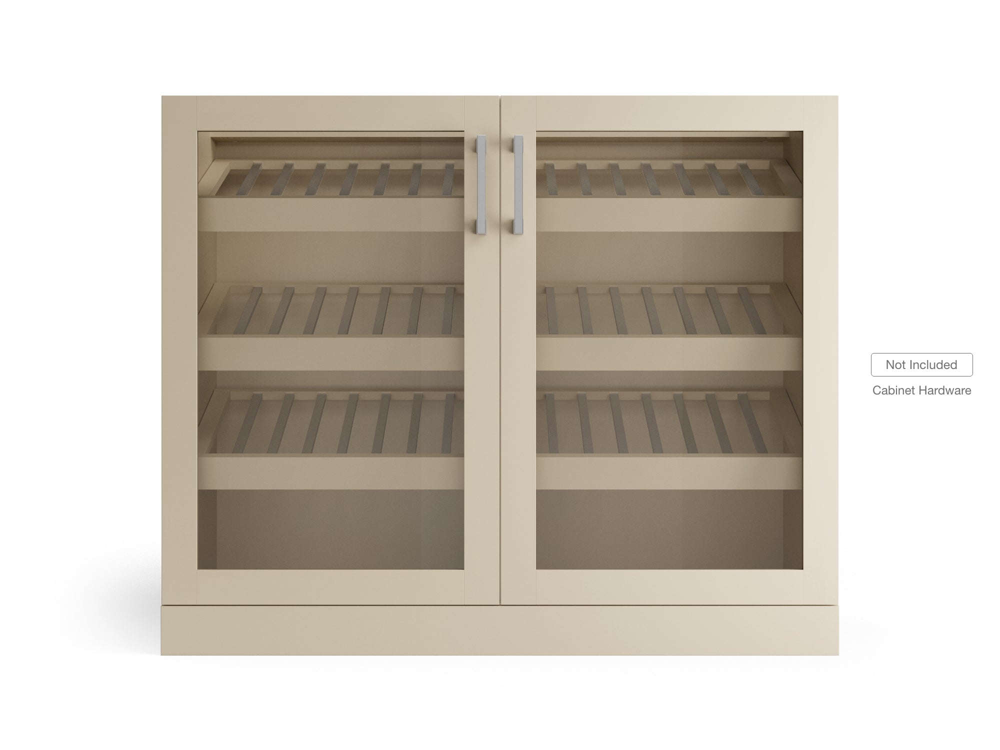 Home Bar Double Display Cabinet - 42 in.