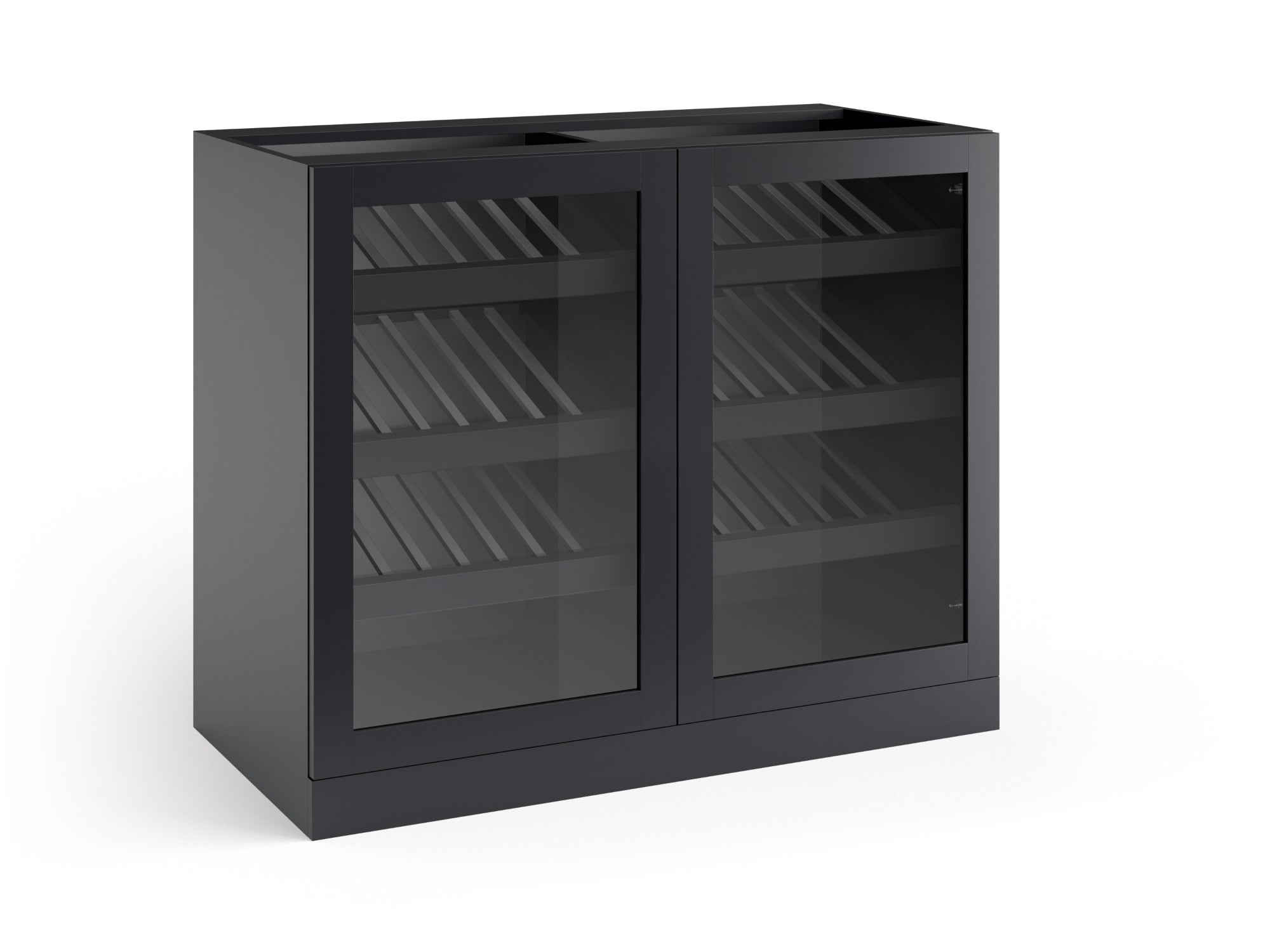 Home Bar Double Display Cabinet - 42 in.