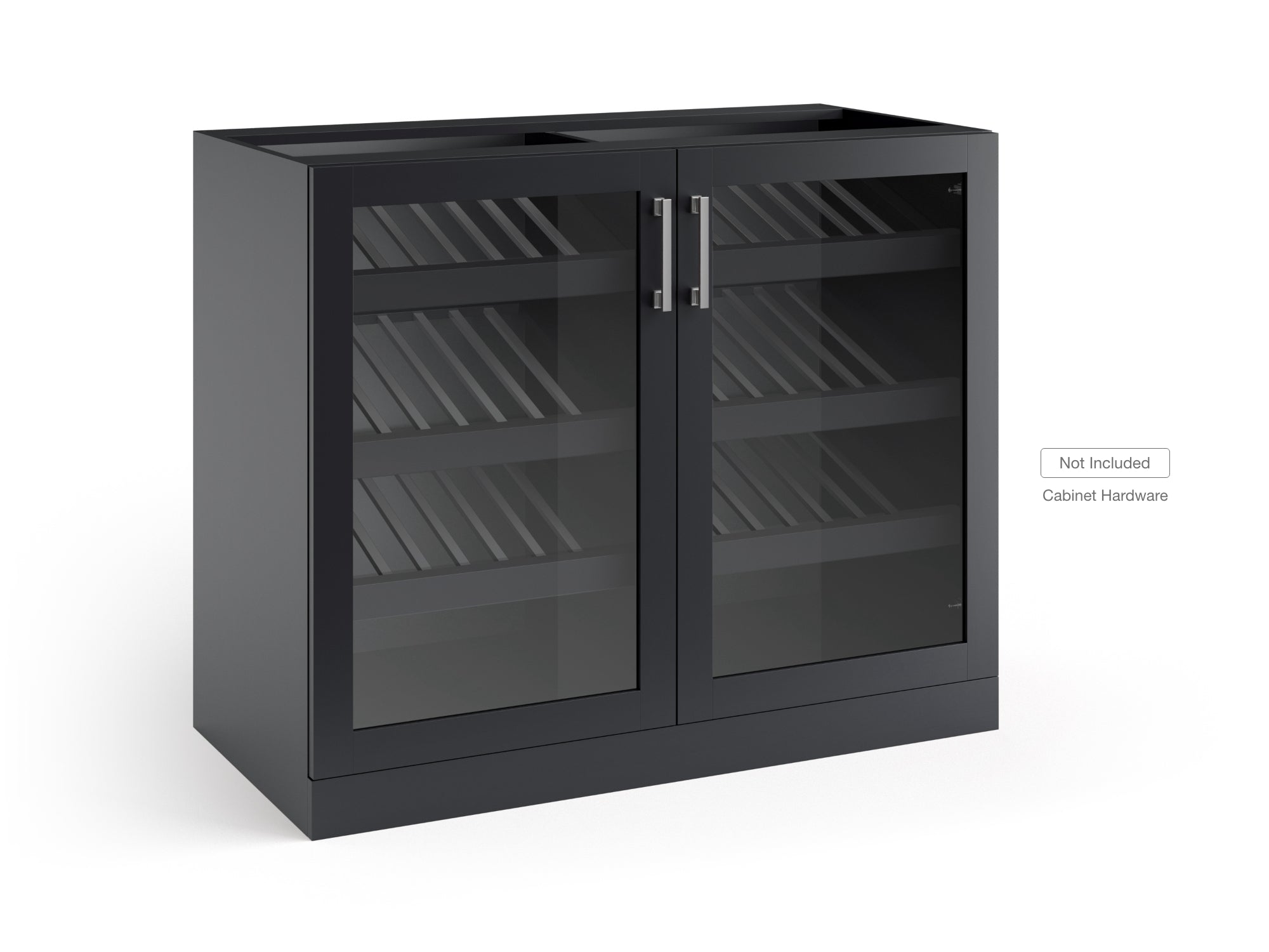 Home Bar Double Display Cabinet - 42 in.